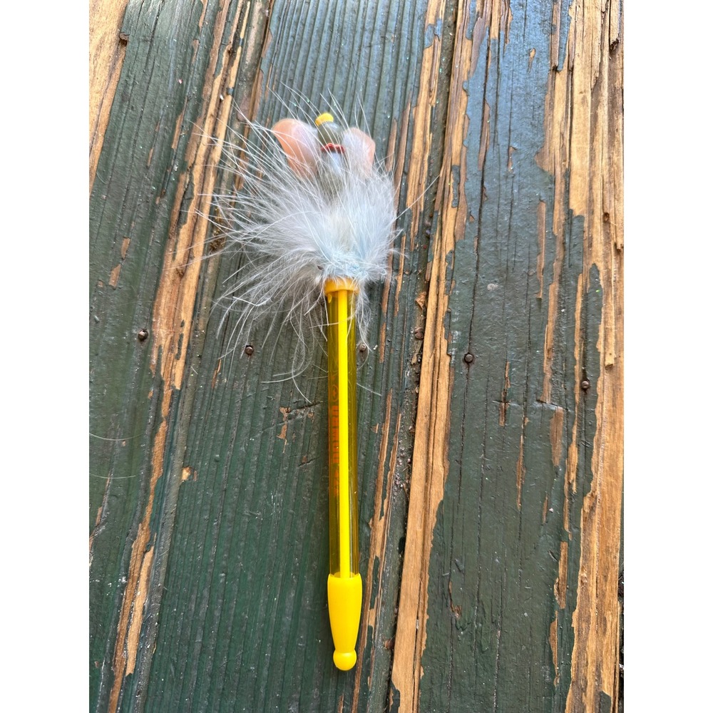 Vintage Disney Dumbo Feather Pen Yellow Marabou Collectible‎ Souvenir